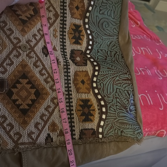 Myra Boho Tote Bag with Tribal Pattern new with tags . Good for weekend travel . - Picture 5 of 8